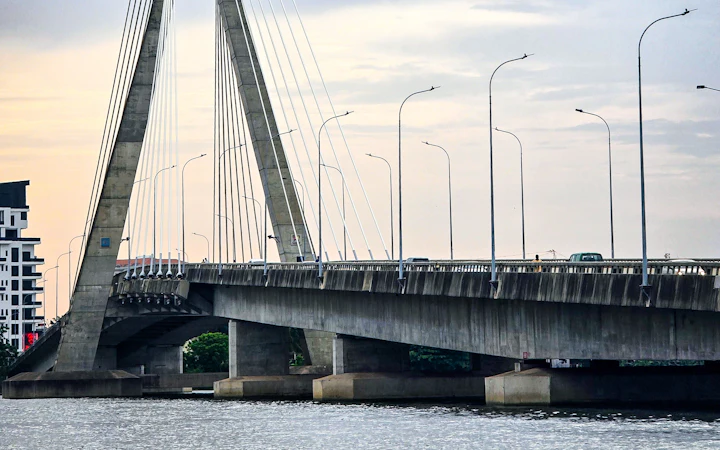 The Lekki–Ikoyi Link Bridge in Lagos